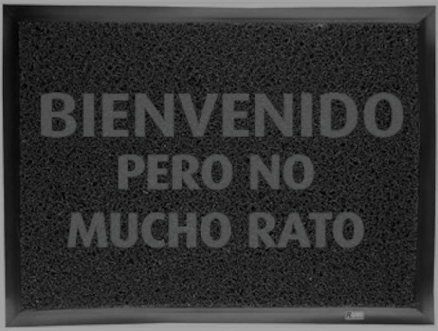 Tapete Atrapamugre Con Logo (BIENVENIDO PERO NO MUCHO RATO).